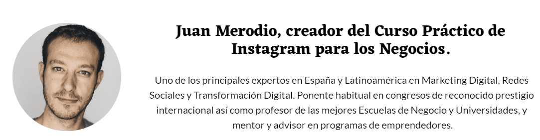 Curso Práctico de Instagram para los Negocios – Juan Merodio