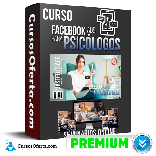 Curso Facebook Ads para Psicologos Seminarios Online Cover CursosOferta 3D - Curso Facebook Ads para Psicólogos - Seminarios Online