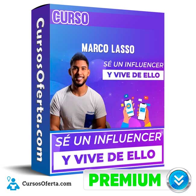 Curso Se un Influencer y Vive de Ello – Marco Lasso Cover CursosOferta 3D - Curso Se un Influencer y Vive de Ello – Marco Lasso