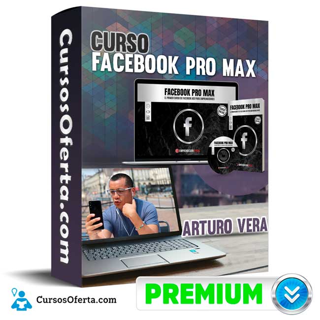 Curso Facebook Pro Max Arturo Vera Cover CursosOferta 3D - Curso Facebook Pro Max - Arturo Vera