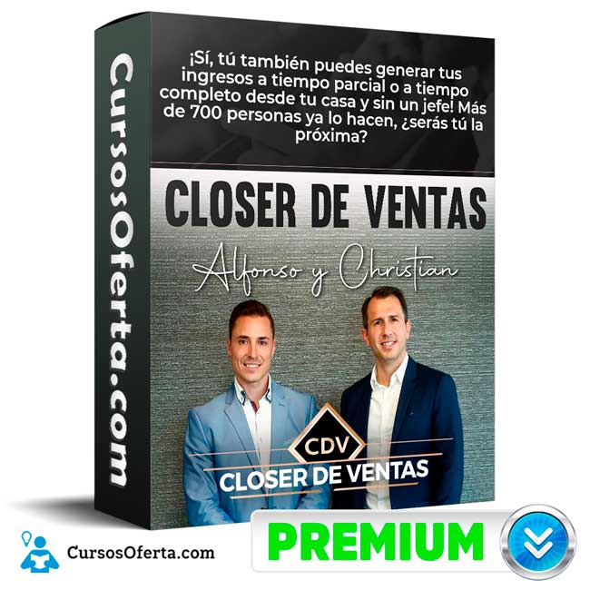 Curso Closer de Ventas – Alfonso y Christian Cover CursosOferta 3D - Closer de Ventas – Alfonso y Christian