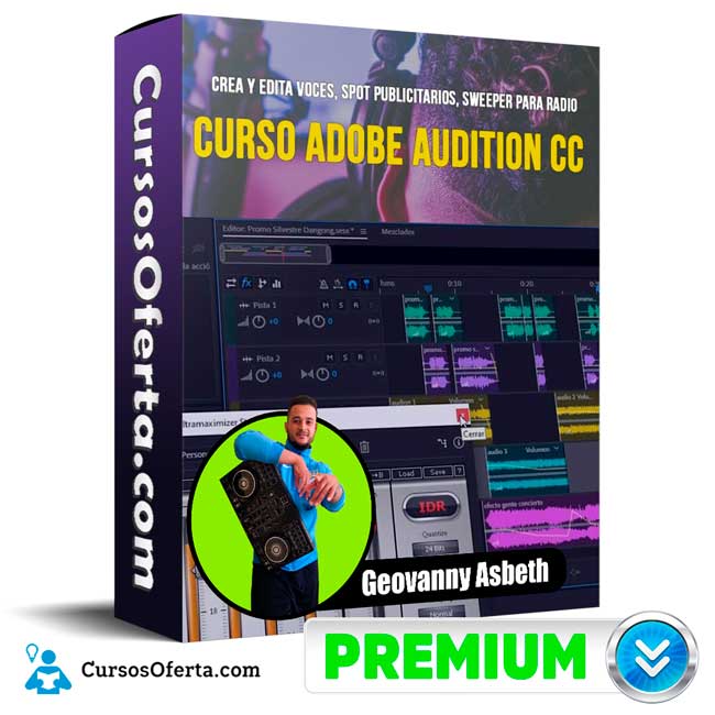 Adobe Audition – Geovanny Asbeth Cover CursosOferta 3D - Adobe Audition – Geovanny Asbeth
