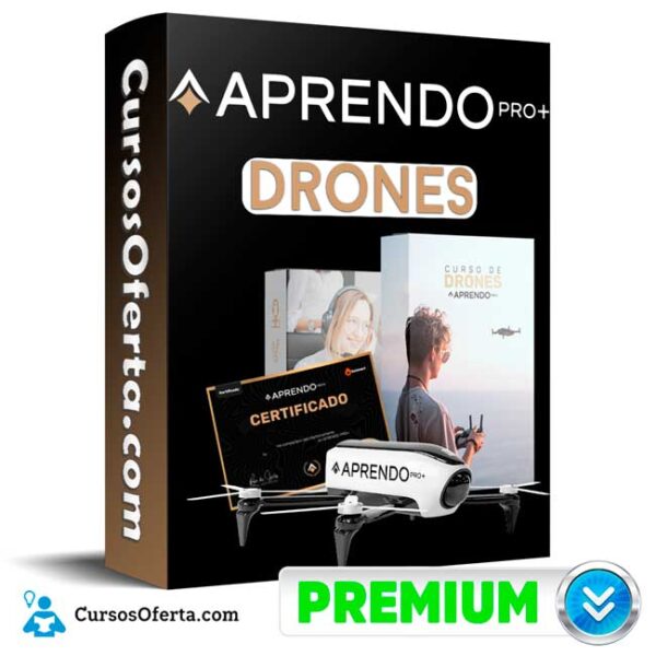 Drones – Aprendo PRO Cover CursosOferta 3D 600x600 - Drones – Aprendo PRO