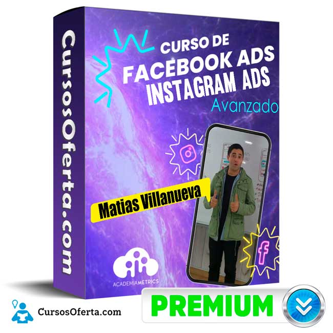 Facebook e Instagram Ads Avanzado Matias Villanueva Cover CursosOferta 3D - Facebook e Instagram Ads Avanzado - Matias Villanueva