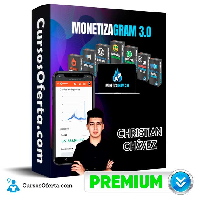 Monetizagram 3.0 – Christian Chavez Cover CursosOferta 3D - Monetizagram 3.0 – Christian Chávez