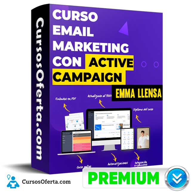 Email Marketing con Active Campaign – Emma Llensa Cover CursosOferta 3D - Email Marketing con Active Campaign – Emma Llensa