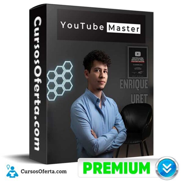 Youtube Master – Enrique Uret Cover CursosOferta 3D 600x600 - Youtube Master – Enrique Uret